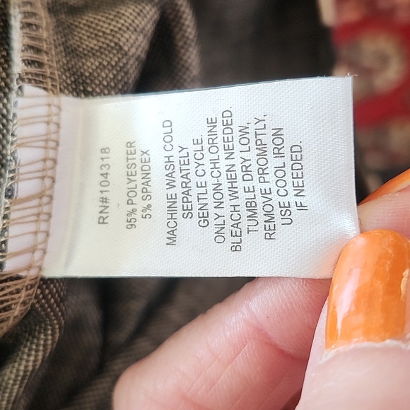 Derek Heart black tan Geo Jacquard Dress women's L - Picture 6 of 6